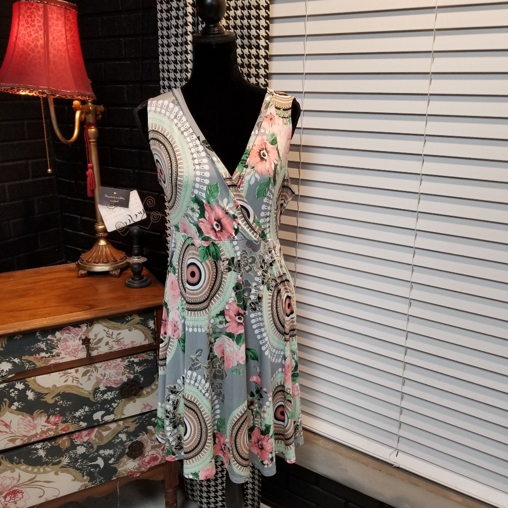 V-Neck Sleeveless Dress